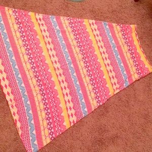 Patterned maxi skirt